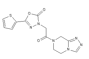 3-[2-(6,8-dihydro-5H-[1,2,4]triazolo[4,3-a]pyrazin-7-yl)-2-keto-ethyl]-5-(2-thienyl)-1,3,4-oxadiazol-2-one