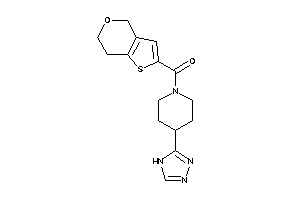 Image of 6,7-dihydro-4H-thieno[3,2-c]pyran-2-yl-[4-(4H-1,2,4-triazol-3-yl)piperidino]methanone