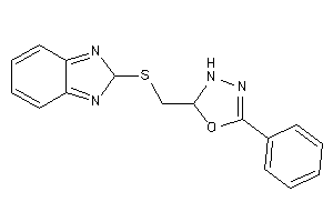 2-[(2H-benzimidazol-2-ylthio)methyl]-5-phenyl-2,3-dihydro-1,3,4-oxadiazole