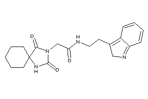 Image of 2-(2,4-diketo-1,3-diazaspiro[4.5]decan-3-yl)-N-[2-(2H-indol-3-yl)ethyl]acetamide