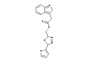Image of 2-(2H-indol-3-yl)acetic Acid [5-(2-thienyl)-2,5-dihydro-1,3,4-oxadiazol-2-yl]methyl Ester