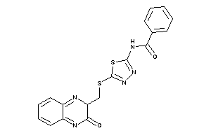 N-[5-[(3-keto-2H-quinoxalin-2-yl)methylthio]-1,3,4-thiadiazol-2-yl]benzamide