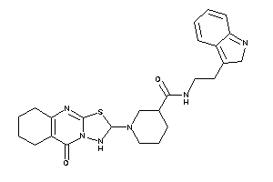 N-[2-(2H-indol-3-yl)ethyl]-1-(5-keto-2,3,6,7,8,9-hexahydro-[1,3,4]thiadiazolo[2,3-b]quinazolin-2-yl)nipecotamide