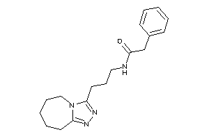 2-phenyl-N-[3-(6,7,8,9-tetrahydro-5H-[1,2,4]triazolo[4,3-a]azepin-3-yl)propyl]acetamide