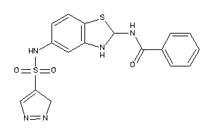 N-[5-(3H-pyrazol-4-ylsulfonylamino)-2,3-dihydro-1,3-benzothiazol-2-yl]benzamide