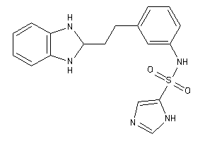 N-[3-[2-(2,3-dihydro-1H-benzimidazol-2-yl)ethyl]phenyl]-1H-imidazole-5-sulfonamide