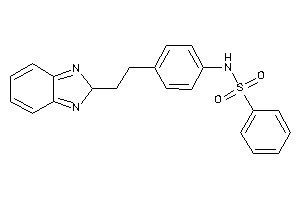 N-[4-[2-(2H-benzimidazol-2-yl)ethyl]phenyl]benzenesulfonamide