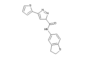 N-(2,3-dihydrobenzothiophen-5-yl)-5-(2-thienyl)-3H-pyrazole-3-carboxamide