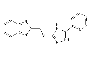 2-[[[5-(2-pyridyl)-4,5-dihydro-1H-1,2,4-triazol-3-yl]thio]methyl]-2H-benzimidazole