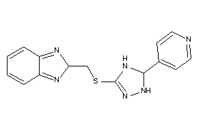 Image of 2-[[[5-(4-pyridyl)-4,5-dihydro-1H-1,2,4-triazol-3-yl]thio]methyl]-2H-benzimidazole