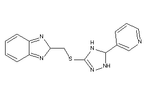 Image of 2-[[[5-(3-pyridyl)-4,5-dihydro-1H-1,2,4-triazol-3-yl]thio]methyl]-2H-benzimidazole