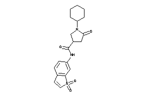 1-cyclohexyl-N-(1,1-diketobenzothiophen-6-yl)-5-keto-pyrrolidine-3-carboxamide