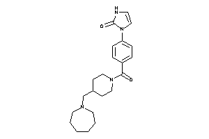 1-[4-[4-(azepan-1-ylmethyl)piperidine-1-carbonyl]phenyl]-4-imidazolin-2-one