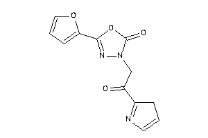 5-(2-furyl)-3-[2-keto-2-(3H-pyrrol-2-yl)ethyl]-1,3,4-oxadiazol-2-one
