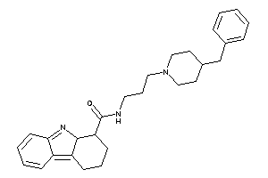 N-[3-(4-benzylpiperidino)propyl]-2,3,4,9a-tetrahydro-1H-carbazole-1-carboxamide