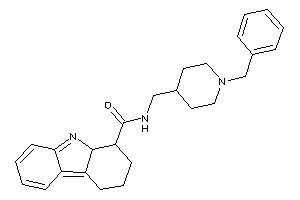 N-[(1-benzyl-4-piperidyl)methyl]-2,3,4,9a-tetrahydro-1H-carbazole-1-carboxamide