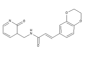 Image of 3-(2,3-dihydro-1,4-benzodioxin-6-yl)-N-[(2-keto-3H-pyridin-3-yl)methyl]acrylamide