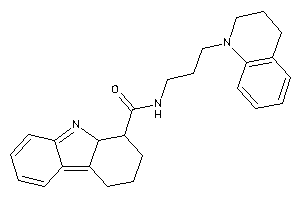 N-[3-(3,4-dihydro-2H-quinolin-1-yl)propyl]-2,3,4,9a-tetrahydro-1H-carbazole-1-carboxamide