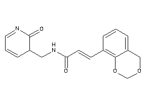 3-(4H-1,3-benzodioxin-8-yl)-N-[(2-keto-3H-pyridin-3-yl)methyl]acrylamide