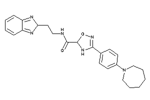 3-[4-(azepan-1-yl)phenyl]-N-[2-(2H-benzimidazol-2-yl)ethyl]-4,5-dihydro-1,2,4-oxadiazole-5-carboxamide