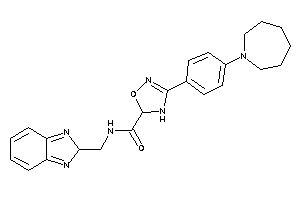 3-[4-(azepan-1-yl)phenyl]-N-(2H-benzimidazol-2-ylmethyl)-4,5-dihydro-1,2,4-oxadiazole-5-carboxamide