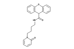 Image of N-[4-(2-keto-1-pyridyl)butyl]-9H-xanthene-9-carboxamide