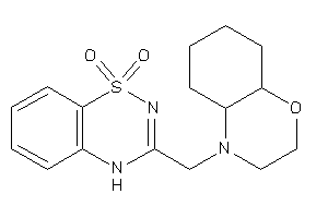 3-(2,3,4a,5,6,7,8,8a-octahydrobenzo[b][1,4]oxazin-4-ylmethyl)-4H-benzo[e][1,2,4]thiadiazine 1,1-dioxide