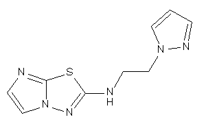 Imidazo[2,1-b][1,3,4]thiadiazol-2-yl(2-pyrazol-1-ylethyl)amine