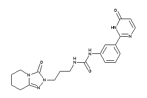 1-[3-(6-keto-1H-pyrimidin-2-yl)phenyl]-3-[3-(3-keto-5,6,7,8-tetrahydro-[1,2,4]triazolo[4,3-a]pyridin-2-yl)propyl]urea