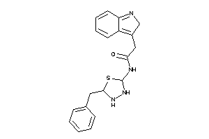 N-(5-benzyl-1,3,4-thiadiazolidin-2-yl)-2-(2H-indol-3-yl)acetamide