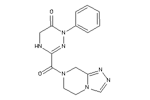 3-(6,8-dihydro-5H-[1,2,4]triazolo[4,3-a]pyrazine-7-carbonyl)-1-phenyl-4,5-dihydro-1,2,4-triazin-6-one