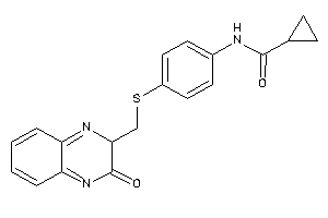 N-[4-[(3-keto-2H-quinoxalin-2-yl)methylthio]phenyl]cyclopropanecarboxamide