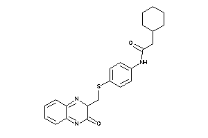 Image of 2-cyclohexyl-N-[4-[(3-keto-2H-quinoxalin-2-yl)methylthio]phenyl]acetamide