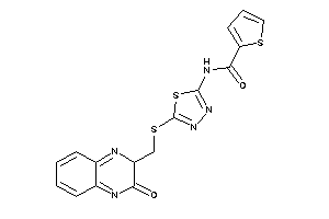 Image of N-[5-[(3-keto-2H-quinoxalin-2-yl)methylthio]-1,3,4-thiadiazol-2-yl]thiophene-2-carboxamide