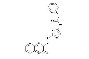 N-[5-[(3-keto-2H-quinoxalin-2-yl)methylthio]-1,3,4-thiadiazol-2-yl]-2-phenyl-acetamide