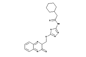 2-cyclohexyl-N-[5-[(3-keto-2H-quinoxalin-2-yl)methylthio]-1,3,4-thiadiazol-2-yl]acetamide