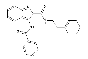 Image of 3-benzamido-N-(2-cyclohexen-1-ylethyl)-2H-indole-2-carboxamide