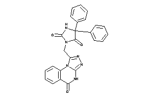 3-[(5-keto-4H-[1,2,4]triazolo[4,3-a]quinazolin-1-yl)methyl]-5,5-diphenyl-hydantoin