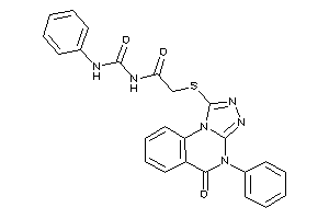 2-[(5-keto-4-phenyl-[1,2,4]triazolo[4,3-a]quinazolin-1-yl)thio]-N-(phenylcarbamoyl)acetamide