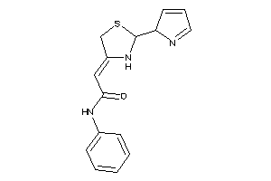 Image of N-phenyl-2-[2-(2H-pyrrol-2-yl)thiazolidin-4-ylidene]acetamide