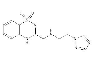 (1,1-diketo-4H-benzo[e][1,2,4]thiadiazin-3-yl)methyl-(2-pyrazol-1-ylethyl)amine