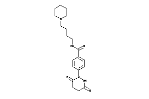 Image of 4-(3,6-diketohexahydropyridazin-1-yl)-N-(4-piperidinobutyl)benzamide