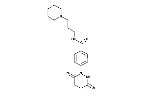 4-(3,6-diketohexahydropyridazin-1-yl)-N-(3-piperidinopropyl)benzamide