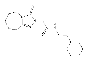N-(2-cyclohexylethyl)-2-(3-keto-6,7,8,9-tetrahydro-5H-[1,2,4]triazolo[4,3-a]azepin-2-yl)acetamide