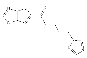 Image of N-(3-pyrazol-1-ylpropyl)thieno[2,3-d]thiazole-5-carboxamide