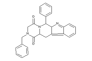 2-benzyl-6-phenyl-6,6a,12,12a-tetrahydro-3H-pyrazino[1,2-b]$b-carboline-1,4-quinone