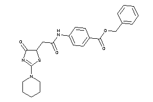 4-[[2-(4-keto-2-piperidino-2-thiazolin-5-yl)acetyl]amino]benzoic Acid Benzyl Ester