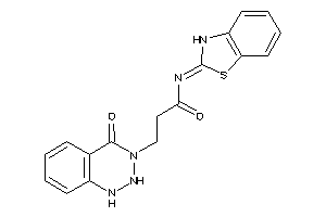 Image of N-(3H-1,3-benzothiazol-2-ylidene)-3-(4-keto-1,2-dihydro-1,2,3-benzotriazin-3-yl)propionamide