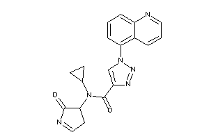 N-cyclopropyl-N-(2-keto-1-pyrrolin-3-yl)-1-(5-quinolyl)triazole-4-carboxamide