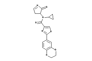 N-cyclopropyl-2-(2,3-dihydro-1,4-benzodioxin-6-yl)-N-(2-keto-1-pyrrolin-3-yl)thiazole-4-carboxamide